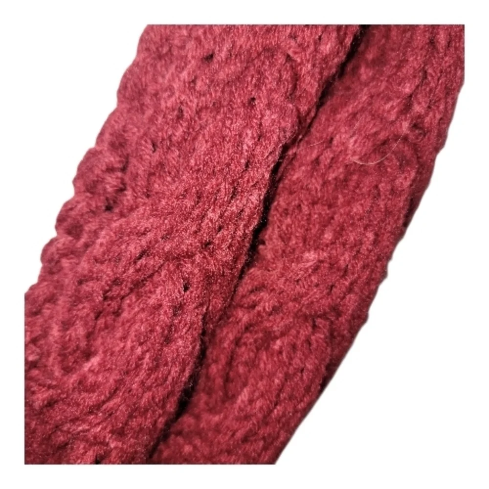 Zazou Red Knit Infinity Scarf